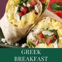 Greek Breakfast Wraps New pin