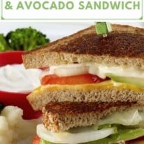 Grilled cheese and tomato sandwich new pin