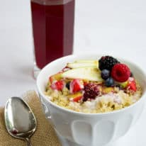 Apple & Berry Quinoa Crisp Breakfast Bowl