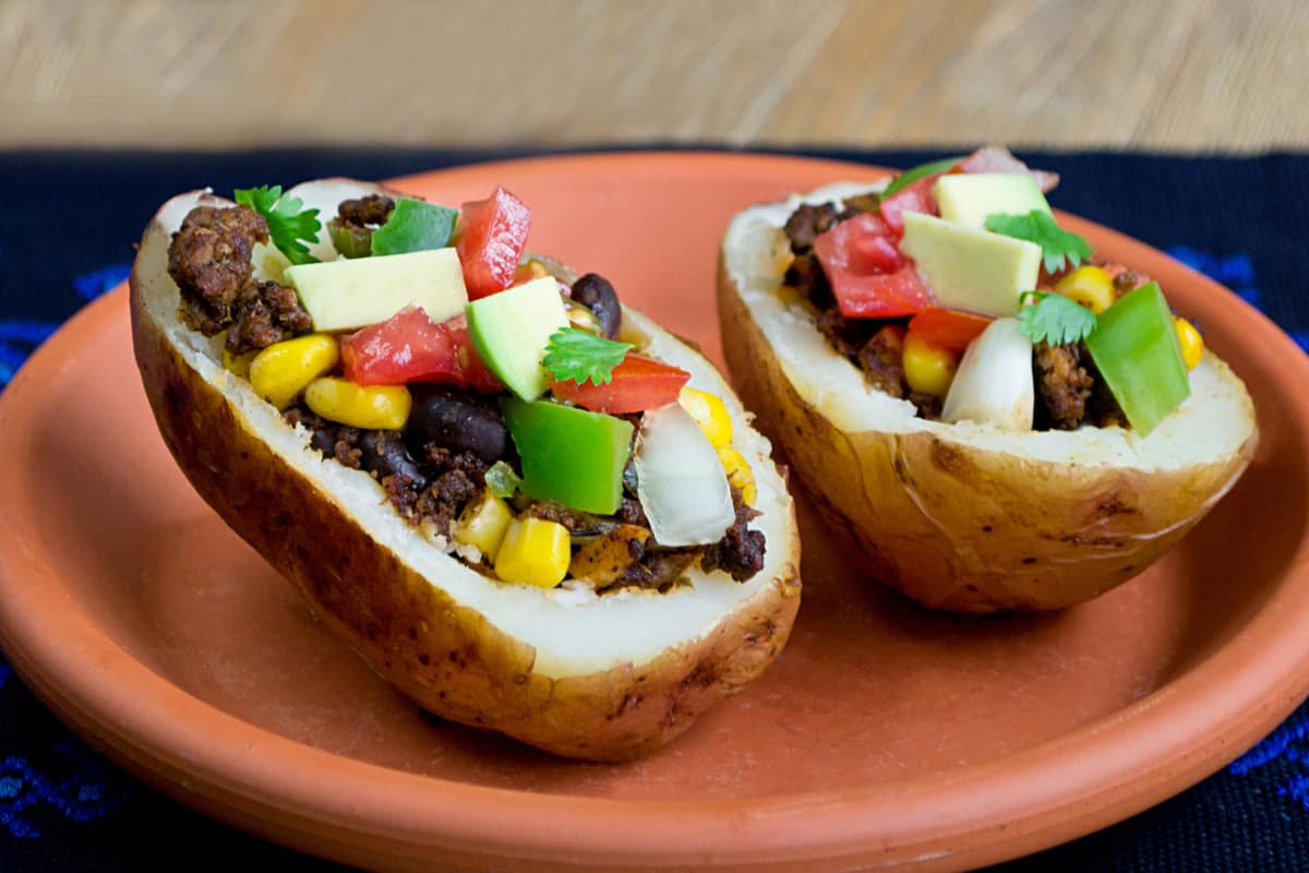 Fiesta Taco Baked Potatoes