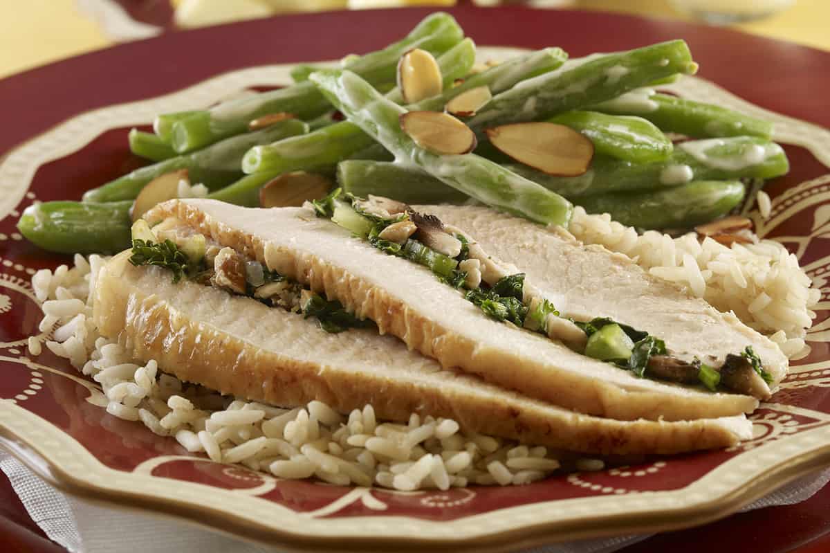 Holiday Stuffed Turkey & Green Bean Casserole