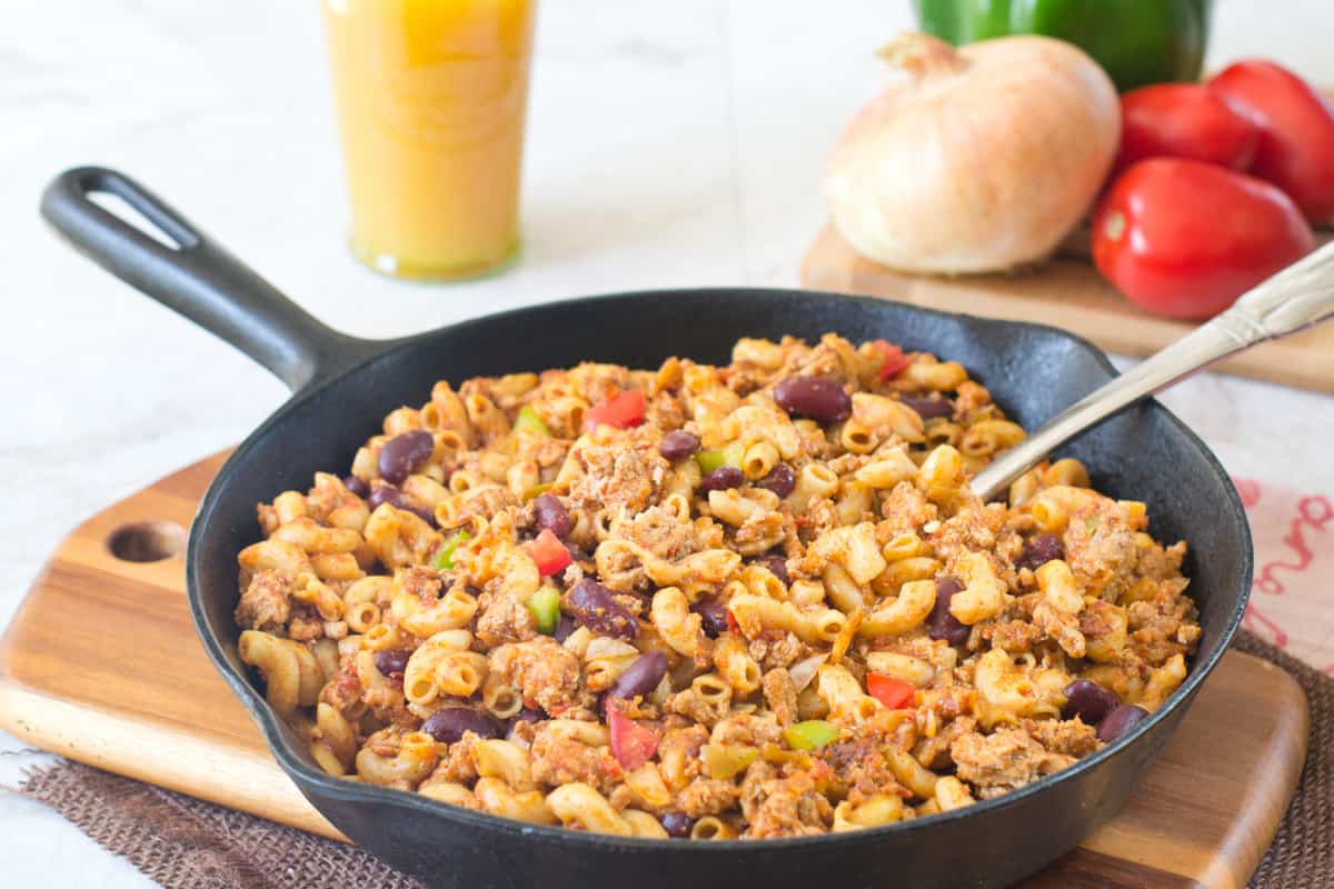One-Pot Healthy Turkey Skillet | Produce For Kids