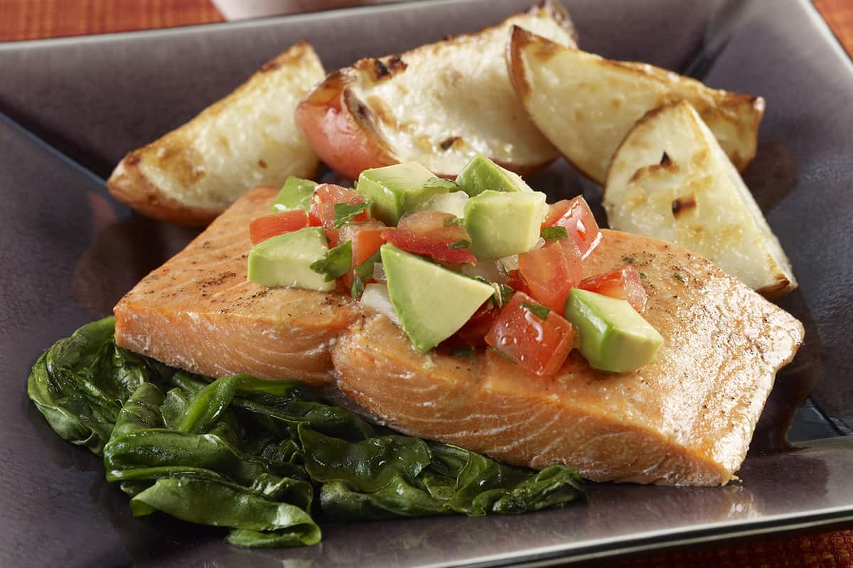 Salmon with Avocado Salsa