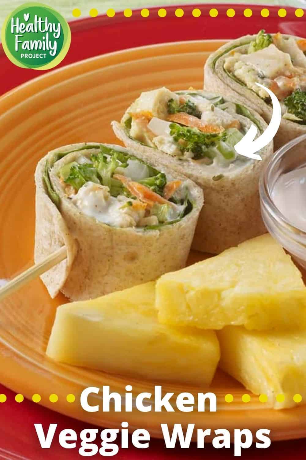 How to make chicken veggie wraps 