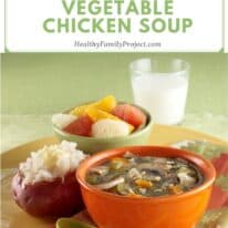 roasted vegetable chicken soup pin