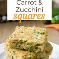 savory carrot and zucchini squares new pin