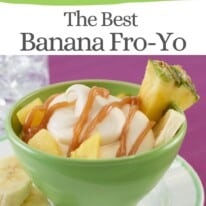 the best banana frozen yogurt pin