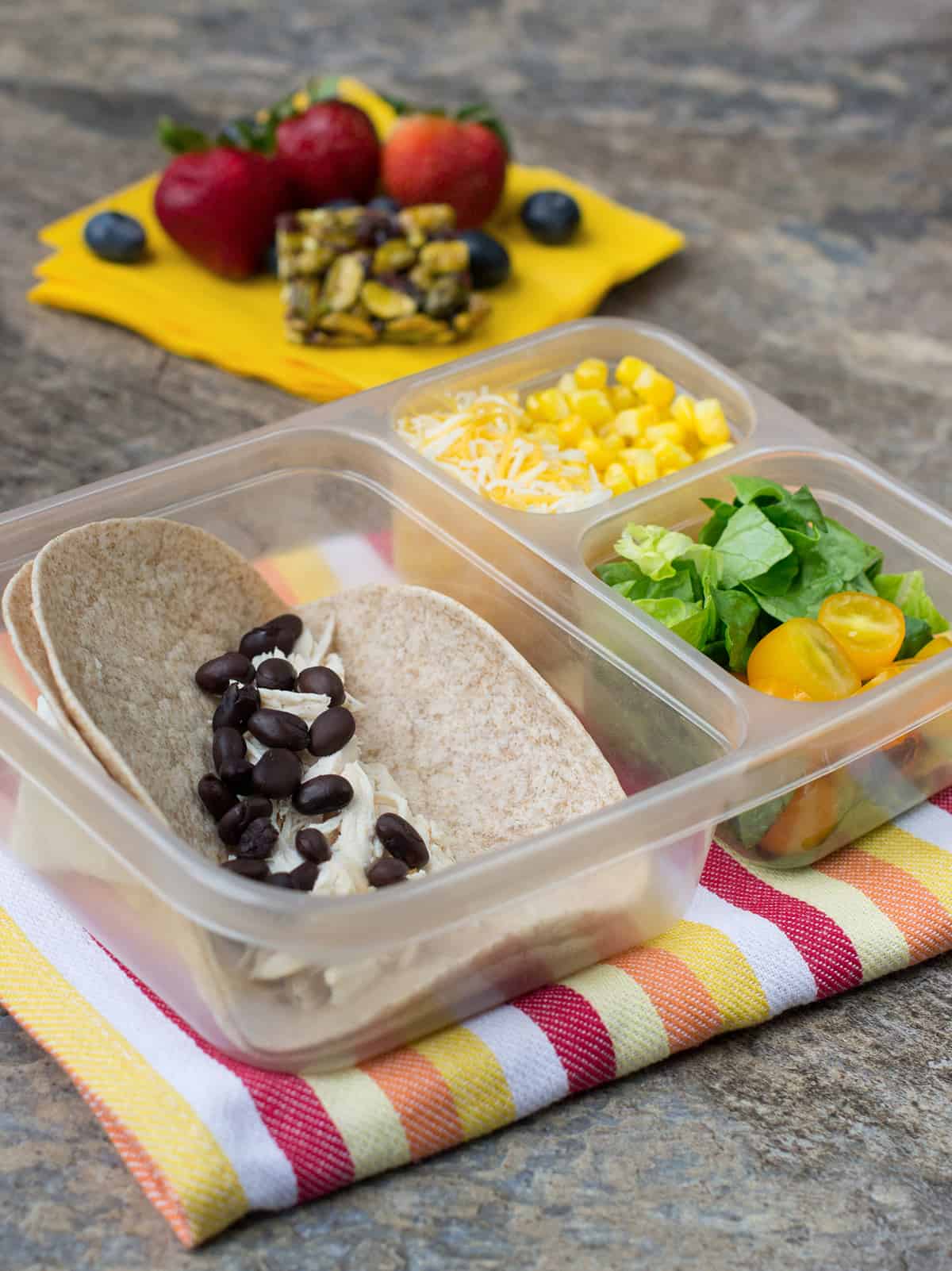 Taco Salad Bento Lunch for Kids