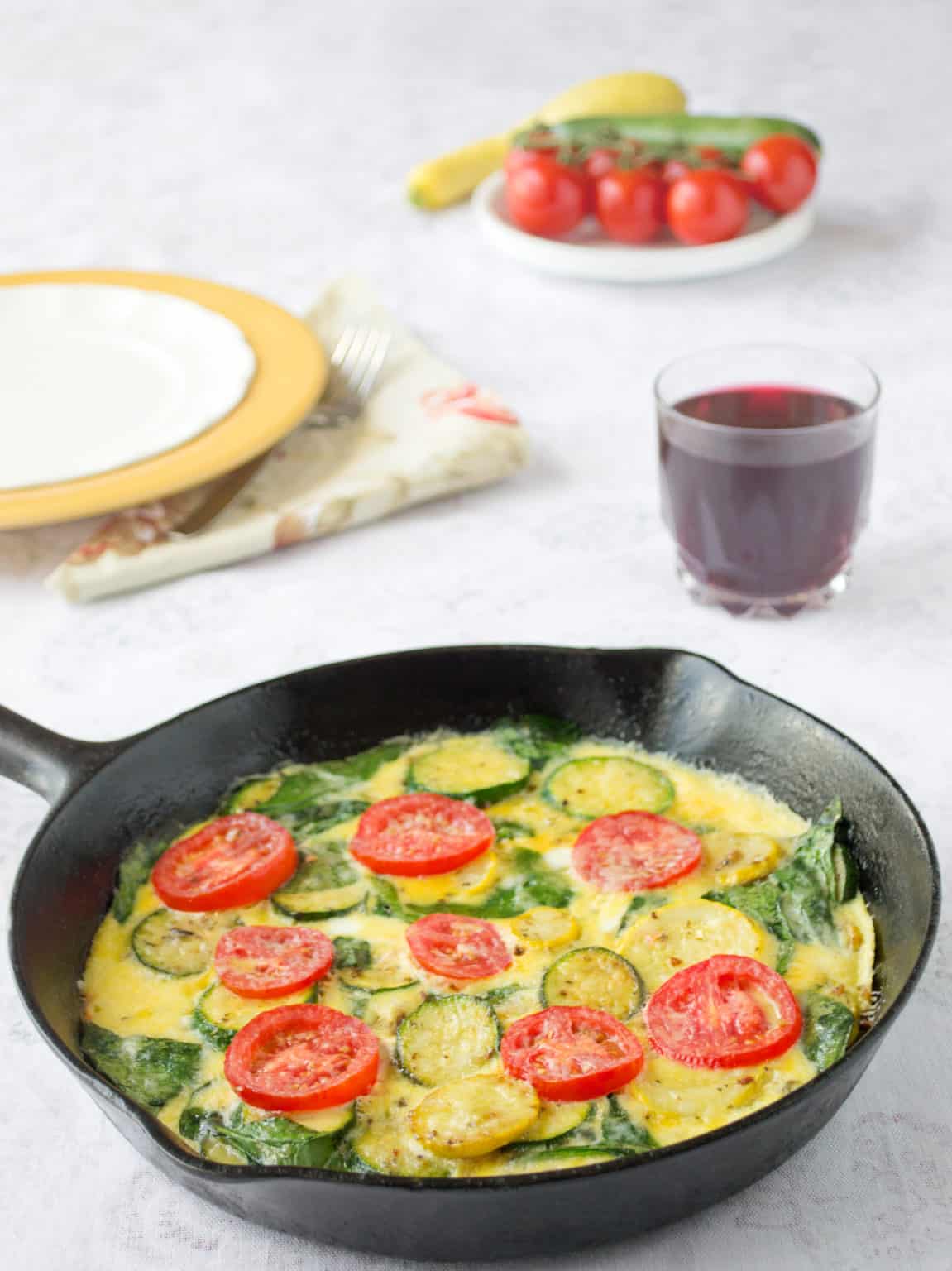 Easy Zucchini And Summer Squash Frittata | Healthy Family Project