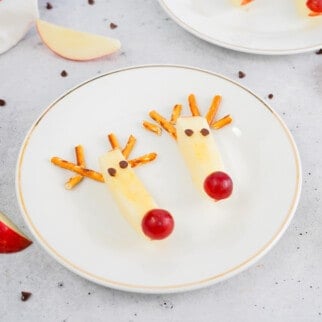 rudolph red nose reindeer apple snacks