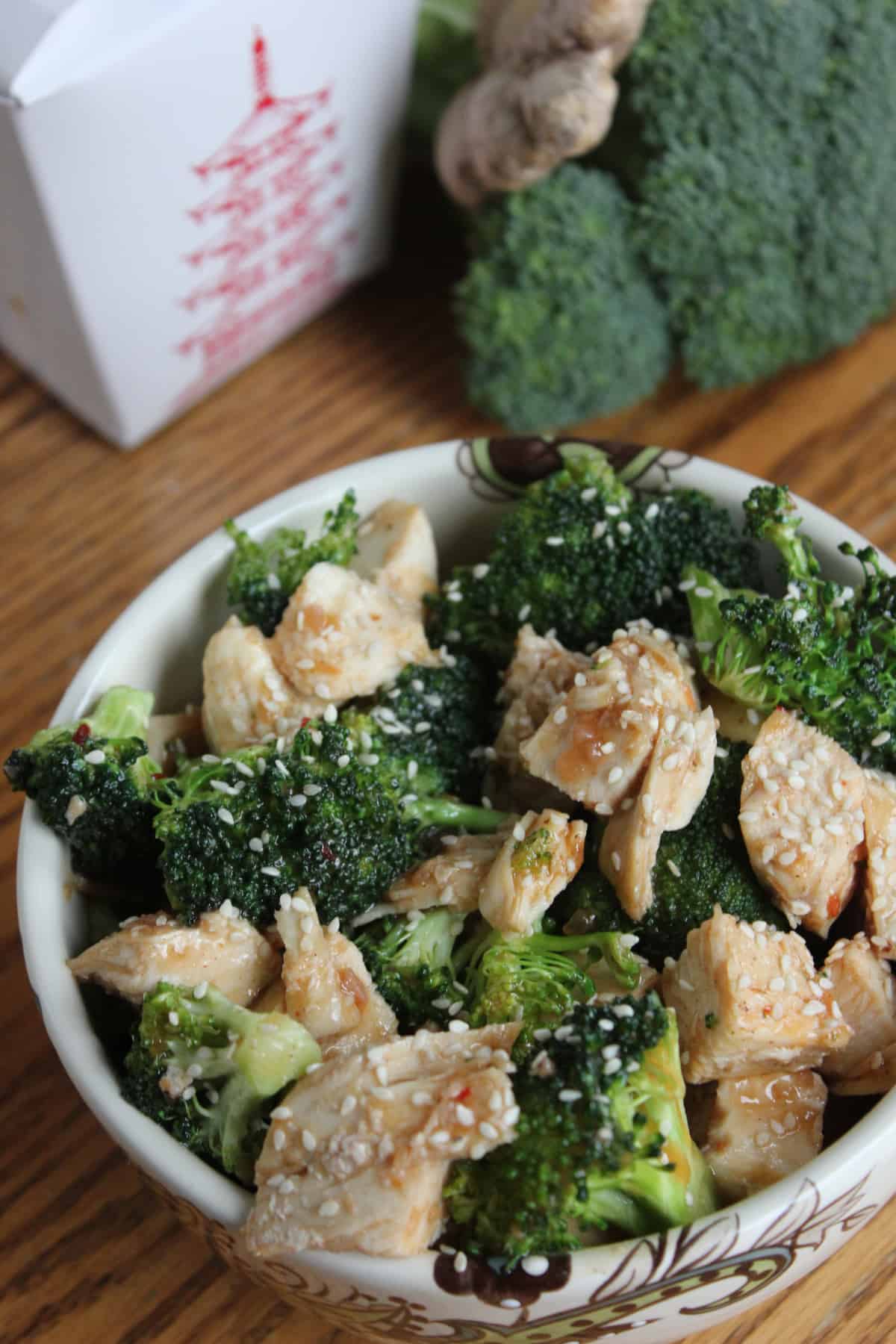 Sesame chicken & broccoli 