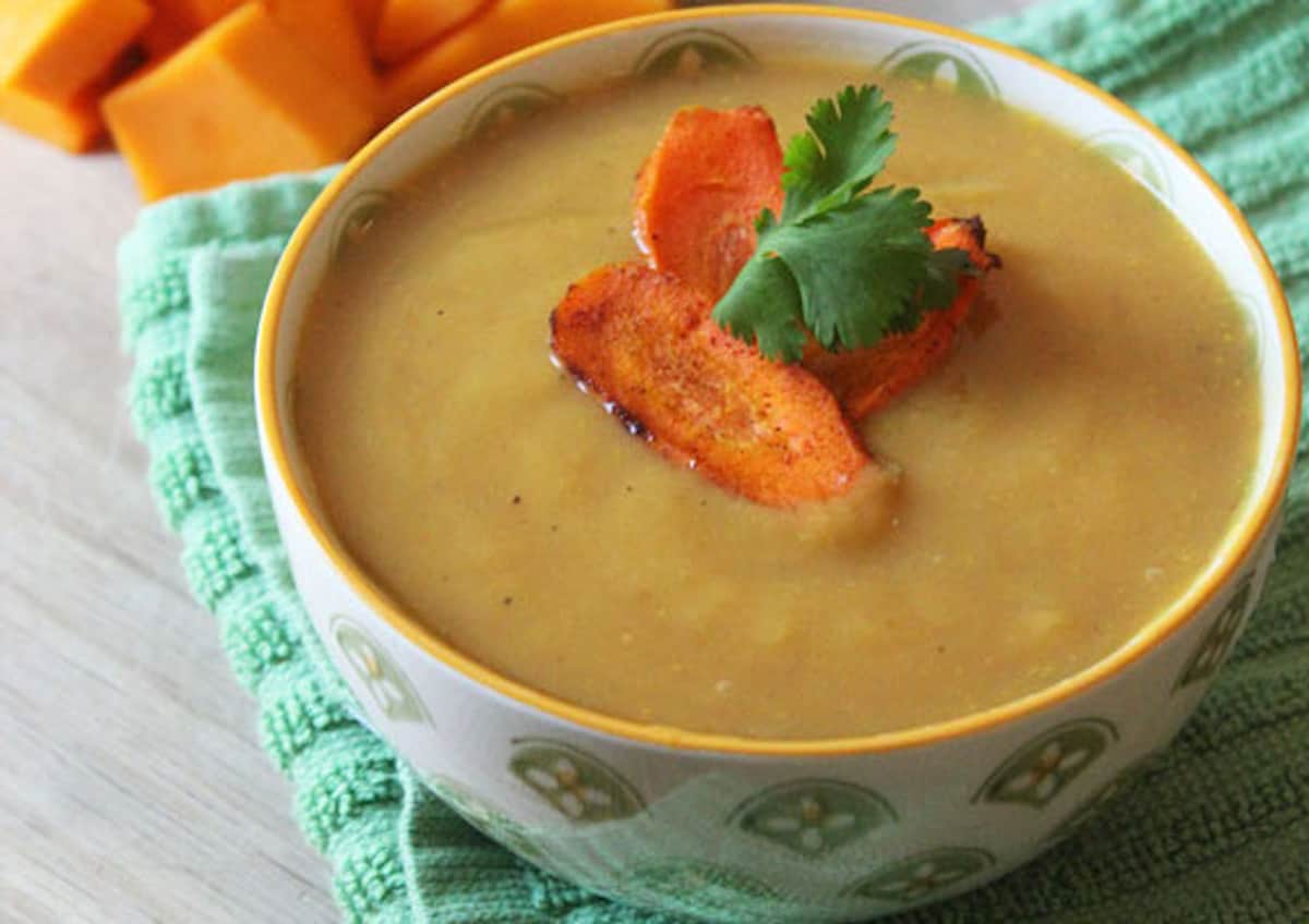 slow cooker butternut squash soup 