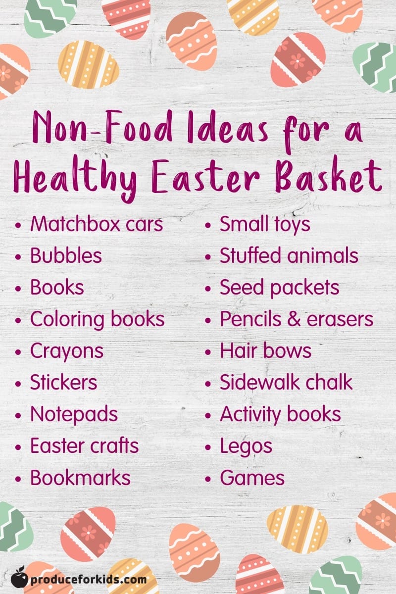 Non Food Ideas for a healthy Easter Basket 
