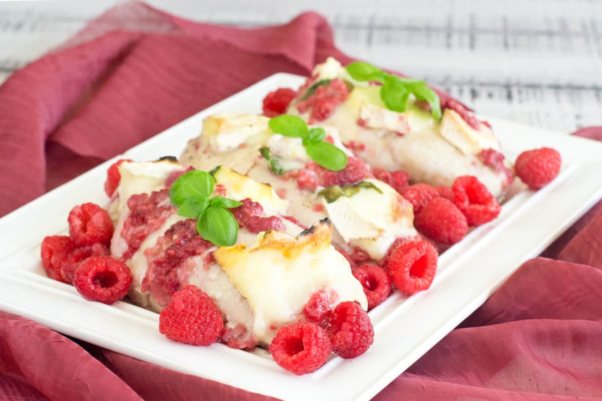 The BEST Raspberry Baked Chicken