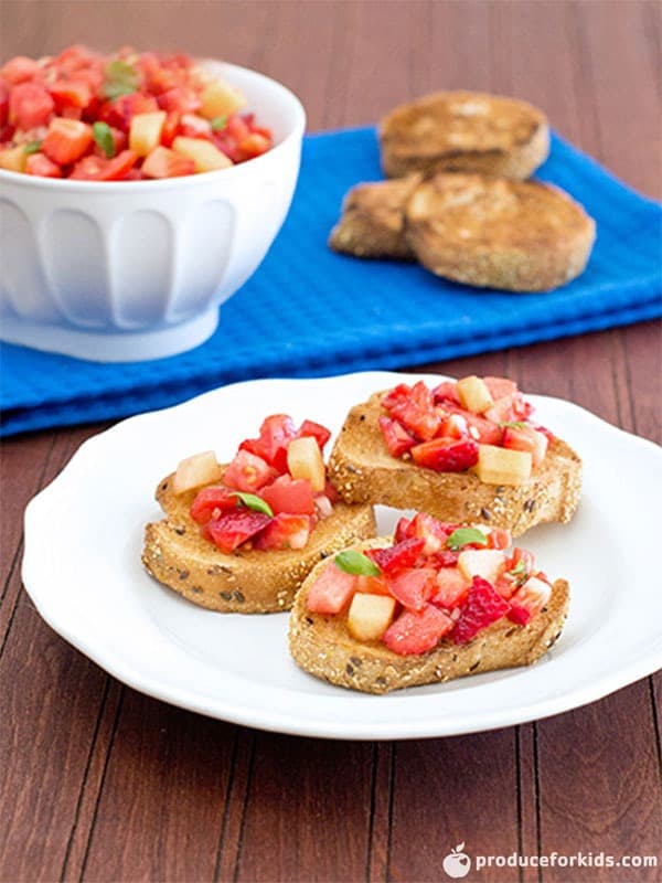 Berry Melon Bruschetta 