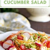 rainbow cucumber salad pin