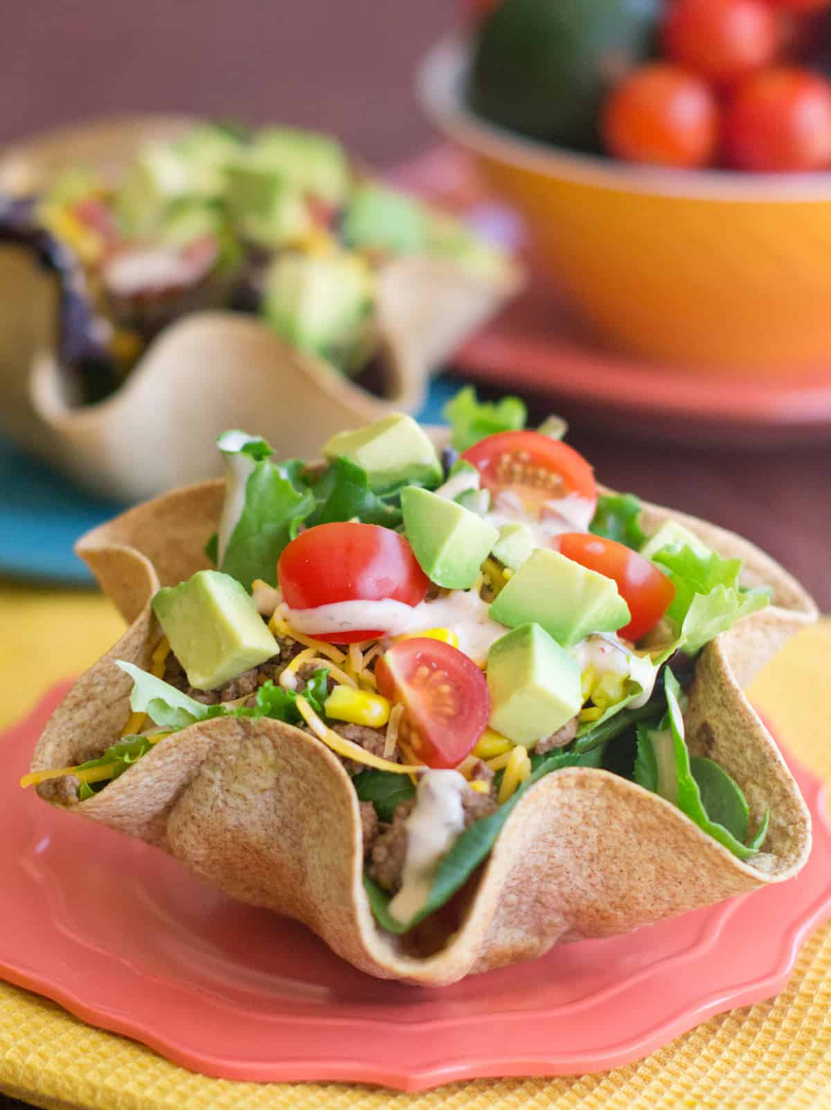 Air Fryer Flour Tortilla Bowls - Project Meal Plan