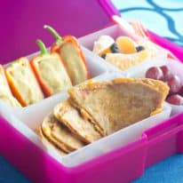Healthy Southwest Quesadillas & Pepper Boats Bento Box