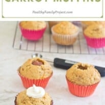 applesauce filled carrot muffins new pin