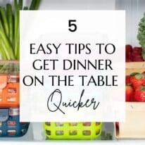 5 easy tips to get dinner on the table quicker new pin
