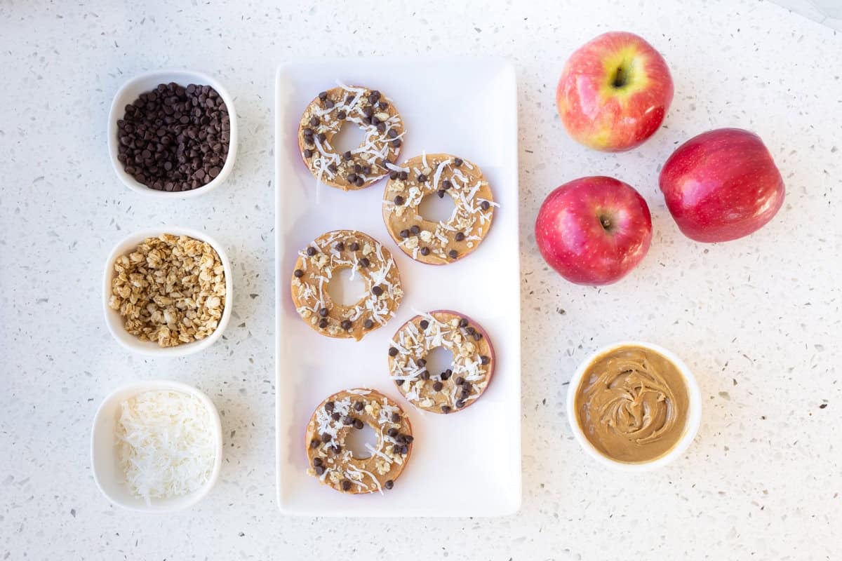 Healthy apple donuts