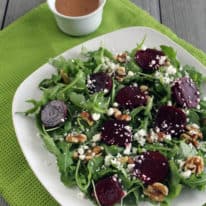 Beet, Goat Cheese and Walnut Salad