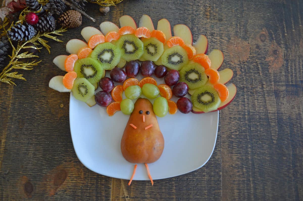 Thanksgiving Turkey Fruit Tray 