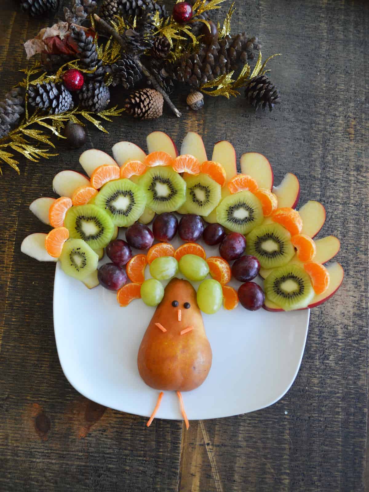 Thanksgiving fruit shop platter