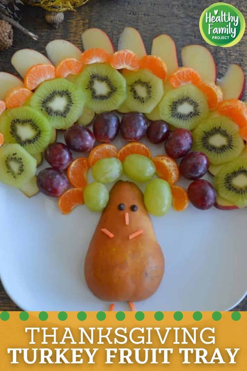 thanksgiving turkey fruit tray pin