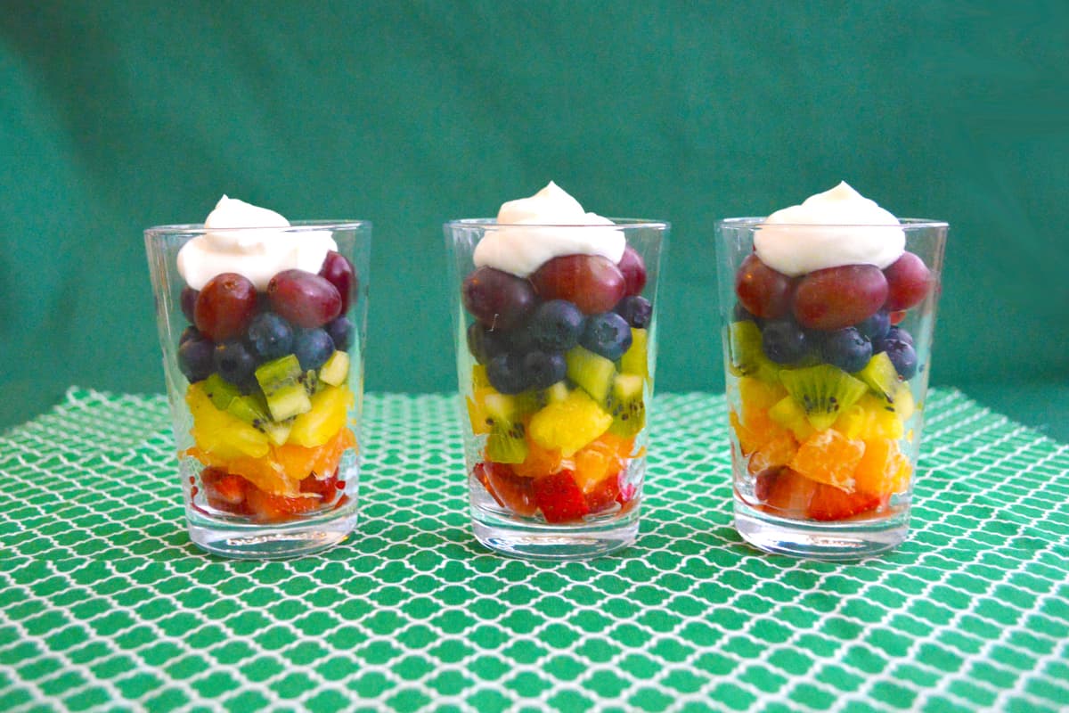 Rainbow Fruit Parfaits