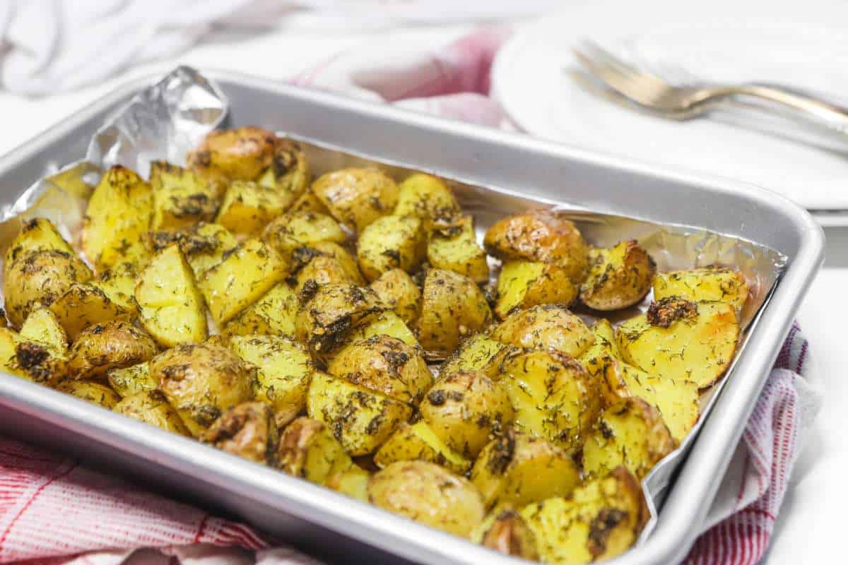 Dill & Garlic Roasted Potatoes