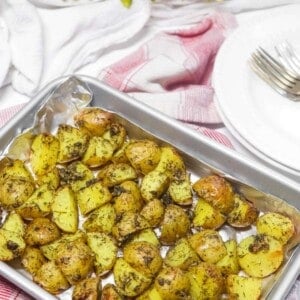 Quick Dill & Garlic Roasted Potatoes