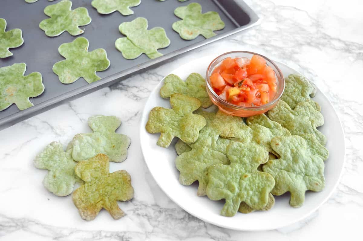 St. Patrick’s Day Shamrock Chips & Salsa