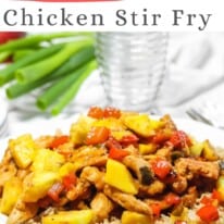 Healthy and Easy Pineapple Mango Stir Fry New pin