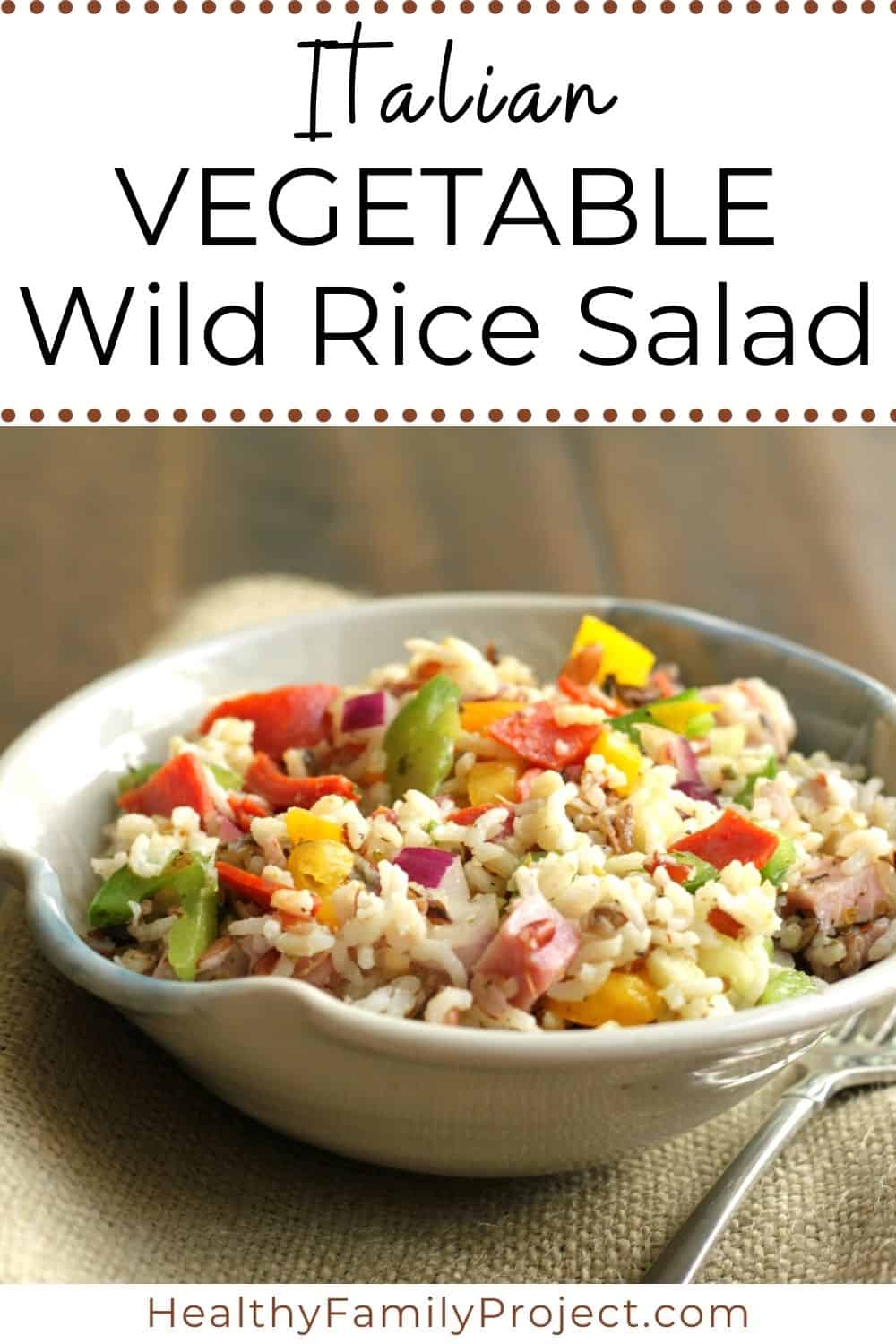 Wild Rice Salad with Italian Vegetables 