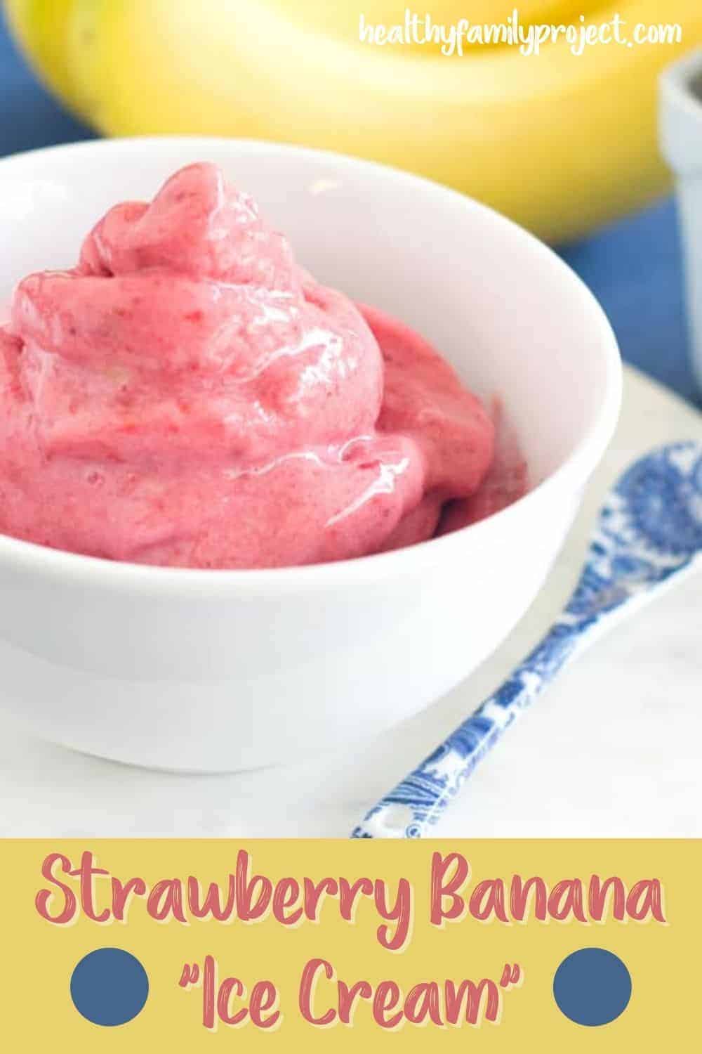 how to make strawberry banana ice cream 