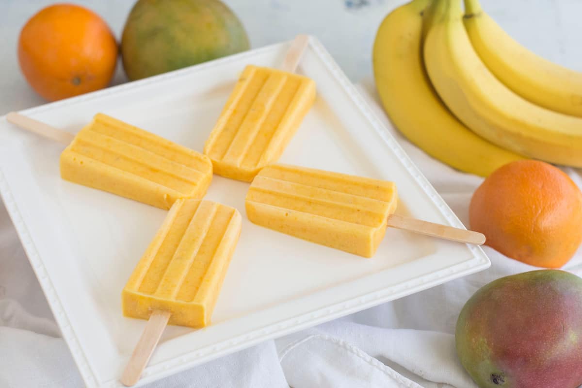 Mango And Banana Smoothie Ice Blocks: Easy in The Thermomix