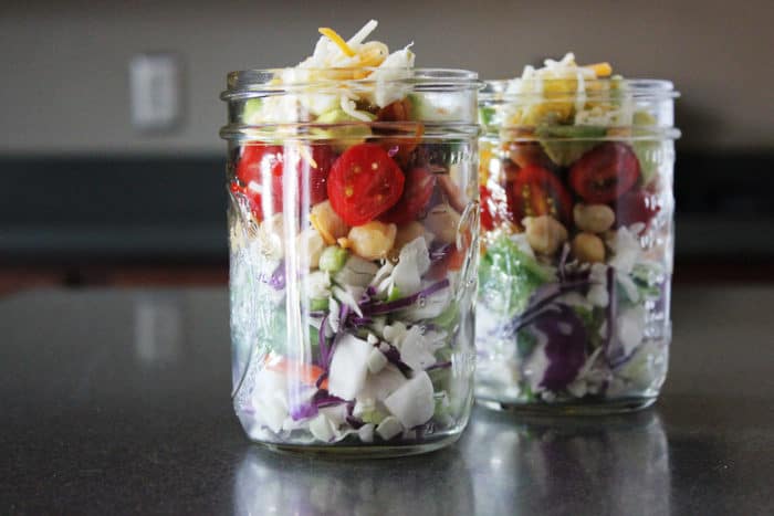 Mason jar salads