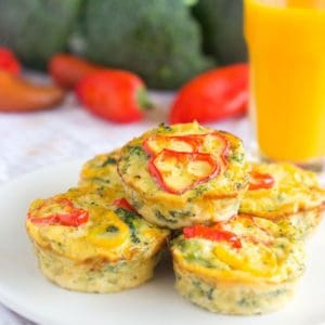 Broccoli Cheese Crustless Quiches