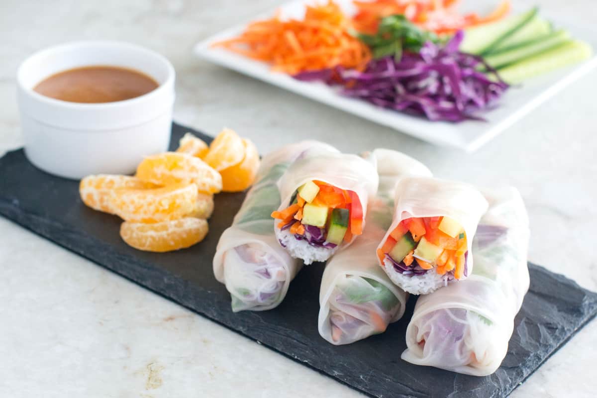 No-Cook Summer Rolls Feature Image 