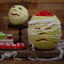 Watermelon Carvings for Halloween