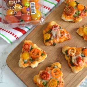 Mini Christmas Tree Pizzas