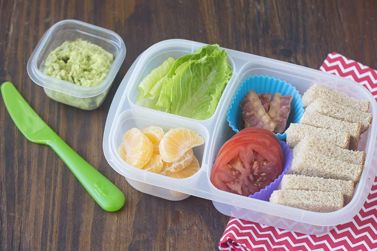 Deconstructed Cobb Salad Bento Lunch for Kids