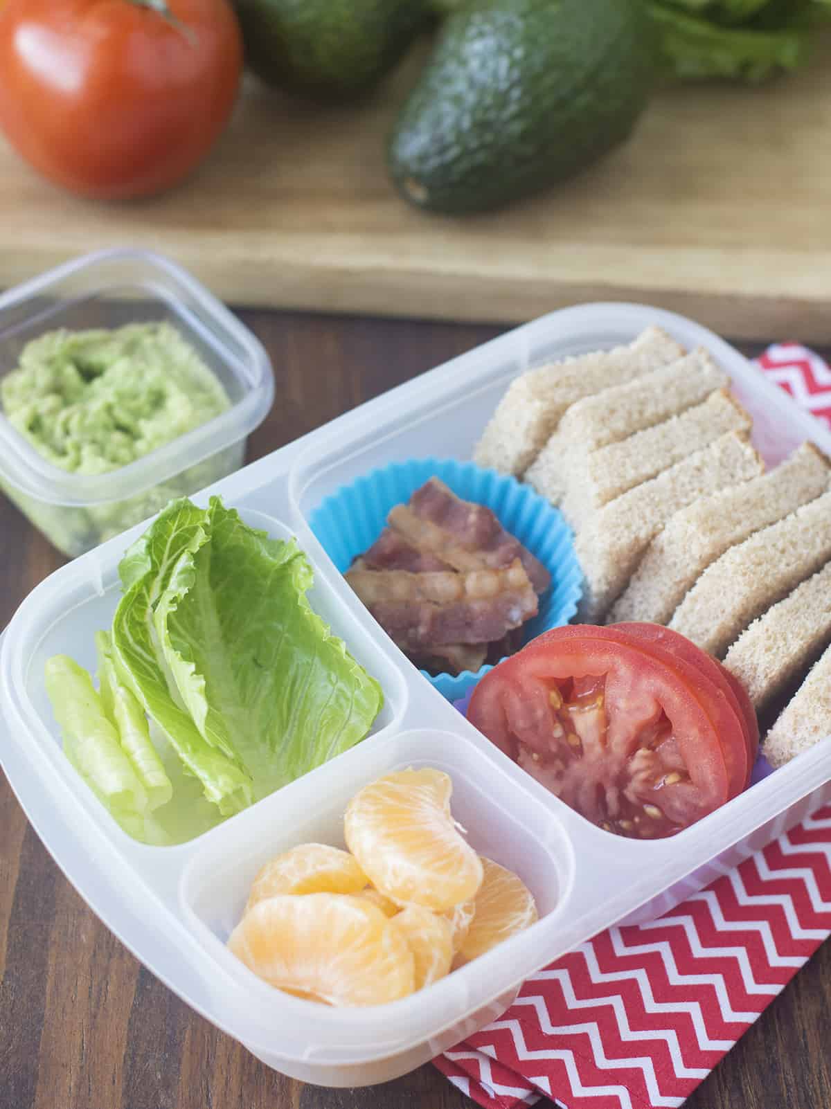 how to make a Deconstructed BLT bento Box 