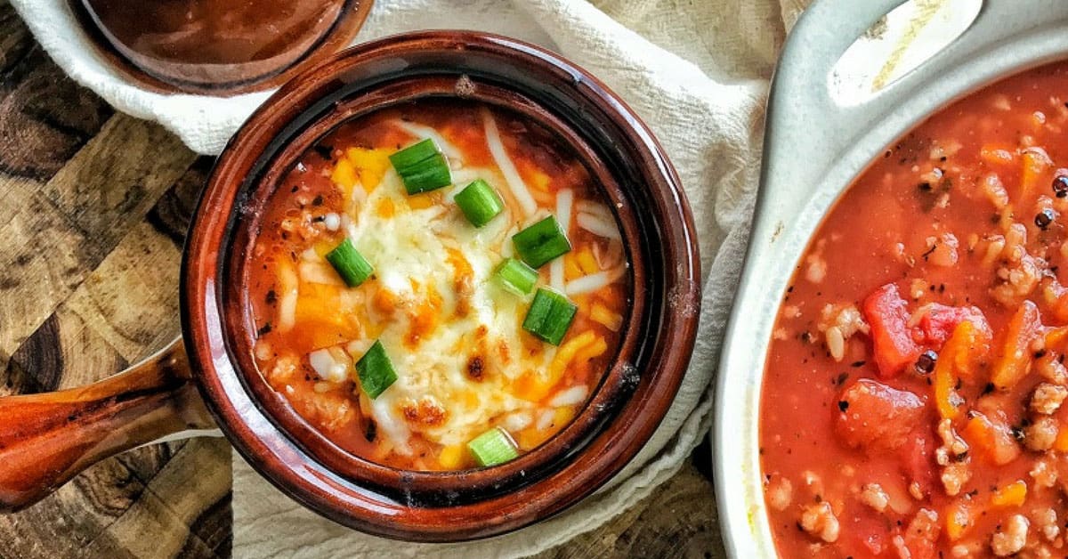 Easy Stuffed Pepper Soup | Healthy Family Project