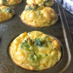 Baked Cheesy Mashed Potato Bites - What is more comforting than mashed potatoes? How about Baked Mashed Potatoes loaded with cheese, broccoli, baked into delicious mashed potato bites that have kids happily eating their vegetables for dinner!