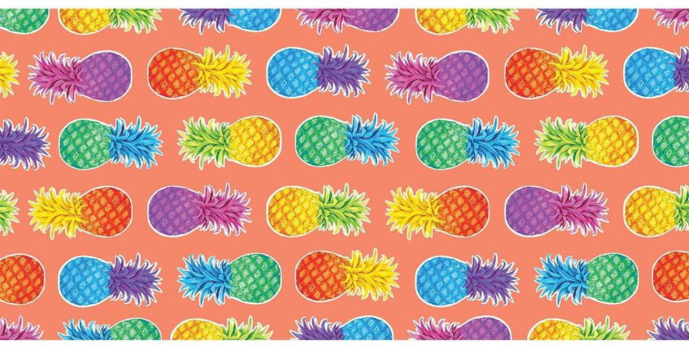 Colorful Pineapple Beach Towel