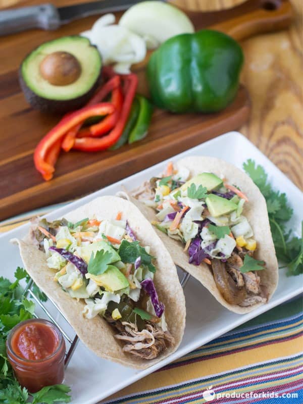 Slow Cooker Shredded Pork Tacos