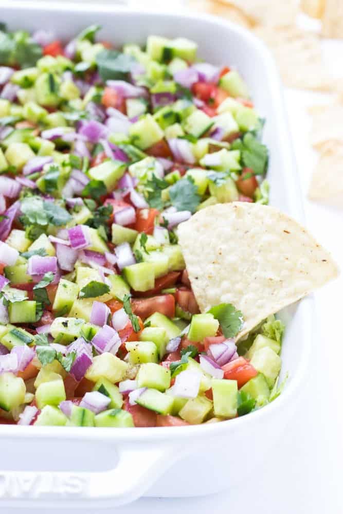 Veggie 7 layer dip 