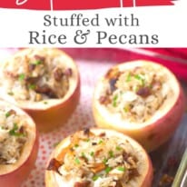 Rice and Pecan Stuffed Apples